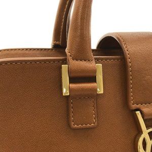 Saint Laurent Paris Baby Cabas 568853 Brown Leather - Handbag